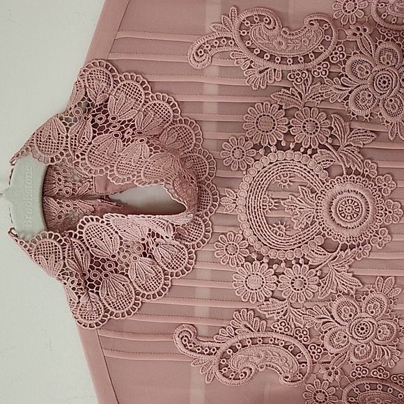 Ted Baker London Cailley Pink Embroidered Longsleeve Blouse Size 3/ 8 - Picture 7 of 16